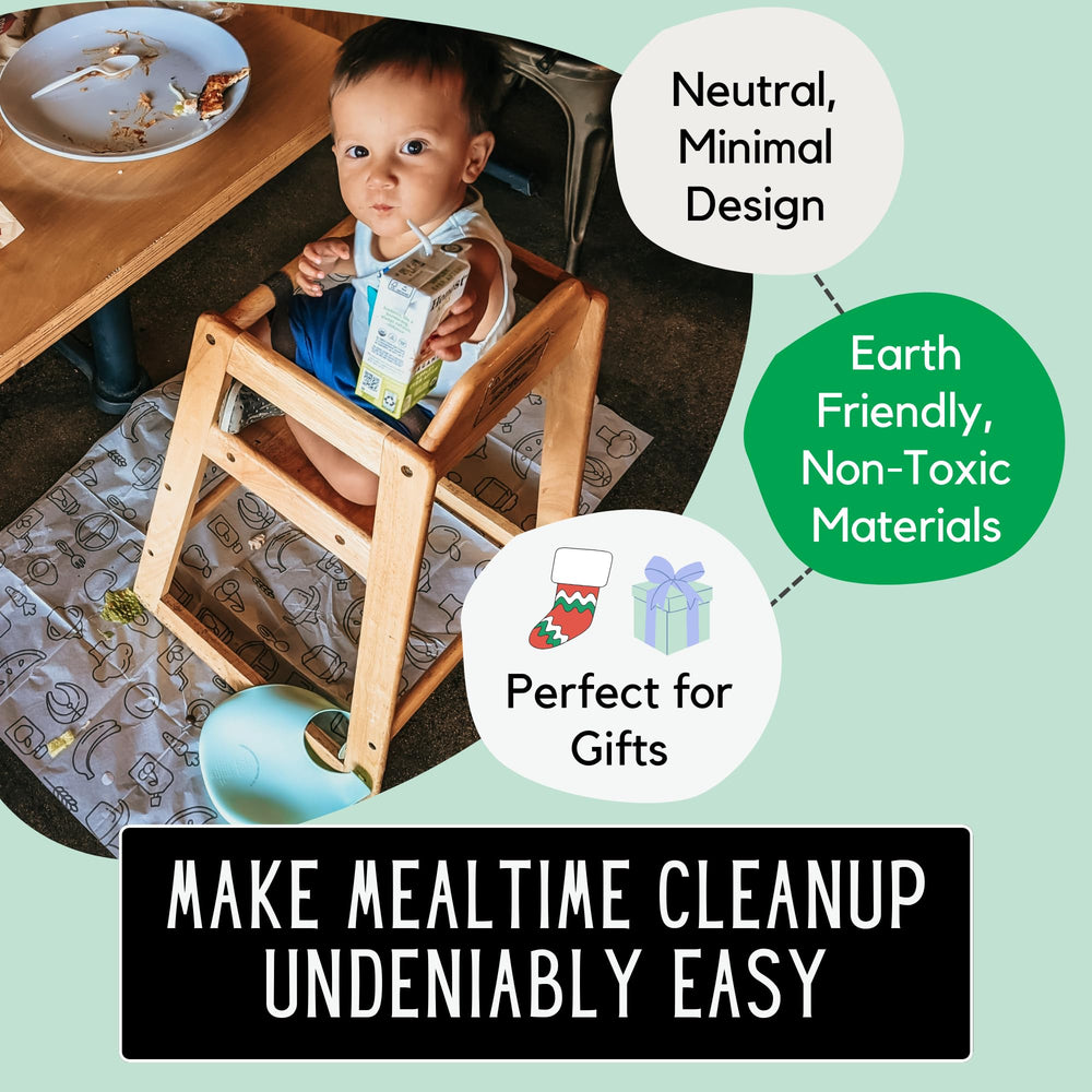 THEO'S MATS neutral stylish design blends with home decor while protecting floors.