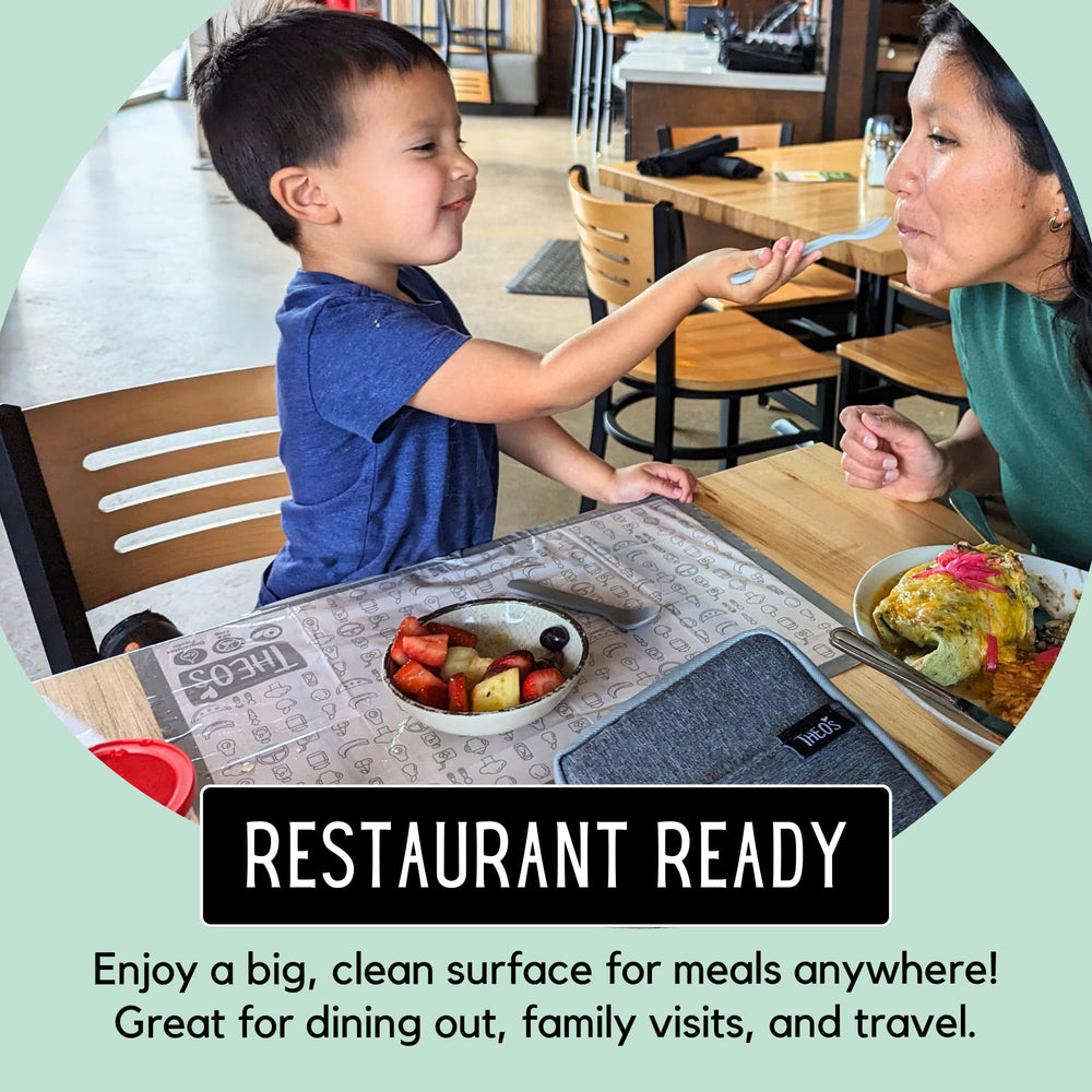 THEO'S neutral modern design placemats fit any dining setup