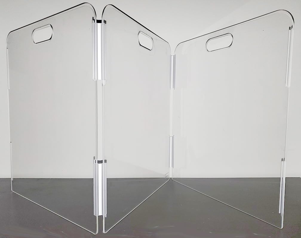 Therafin Pet Barrier 3-panel assembly provides compact containment in a living room.