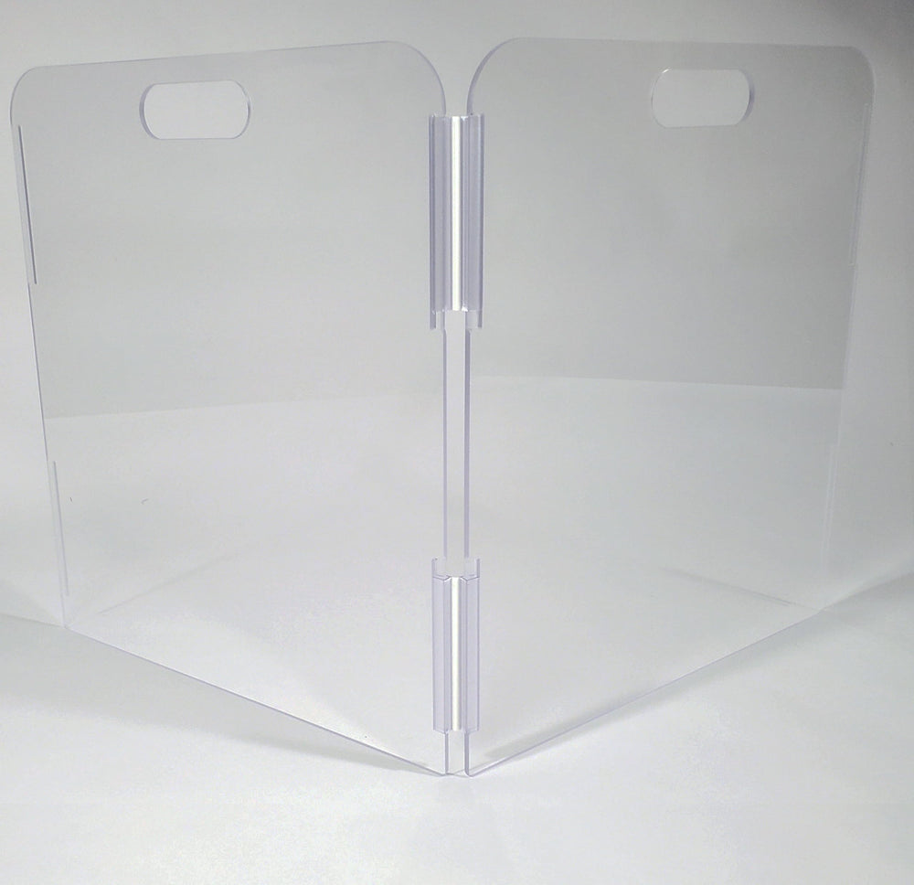 Therafin Pet Barrier two panel gate provides unobstructed view while restricting pet access