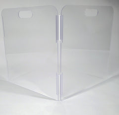 Therafin Pet Barrier two panel gate provides unobstructed view while restricting pet access