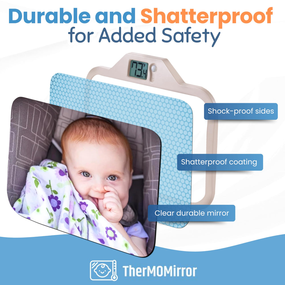 THERMOMIRROR shatterproof glass withstands everyday bumps on the road