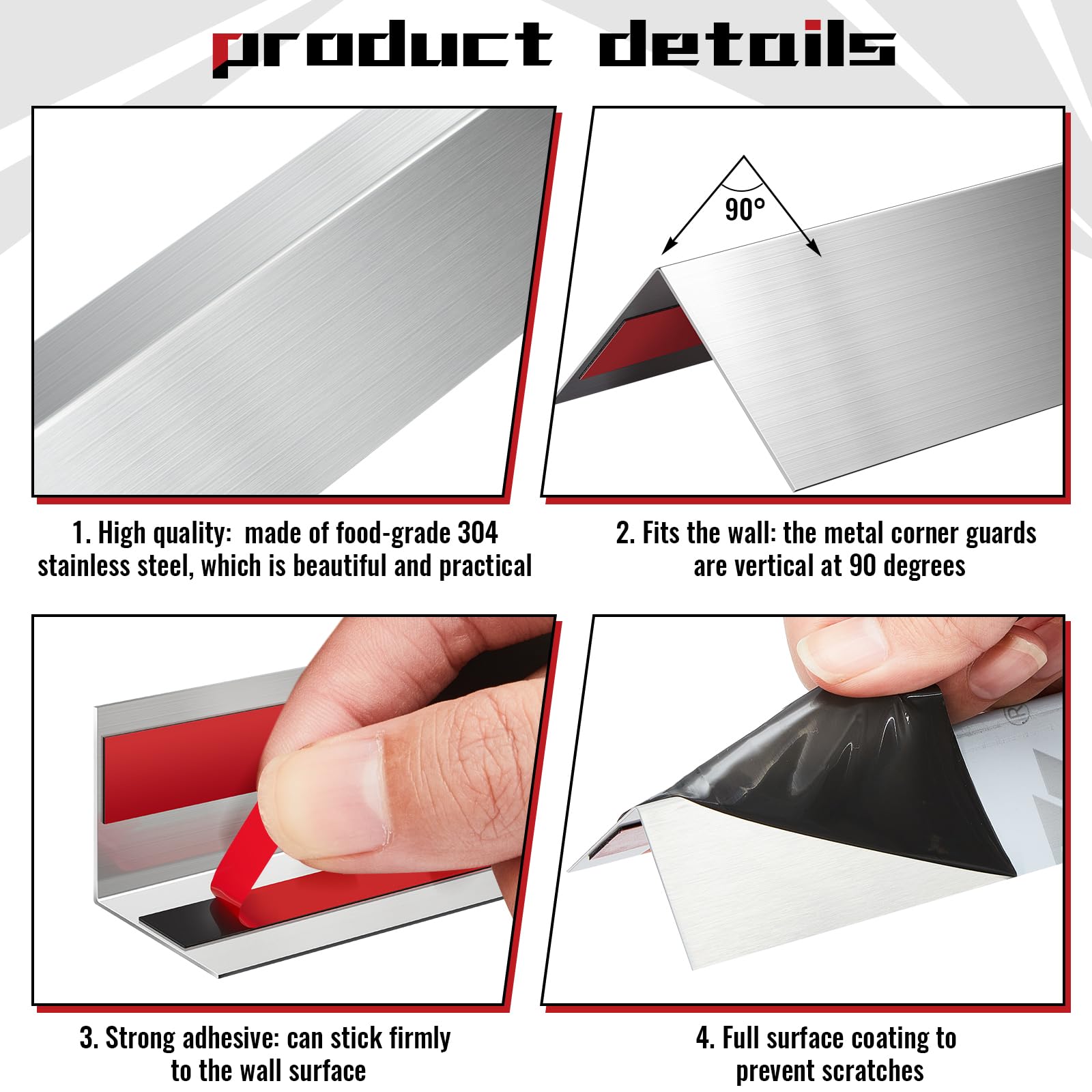 Therwen 48-inch corner guard laid out for 40 feet total coverage.