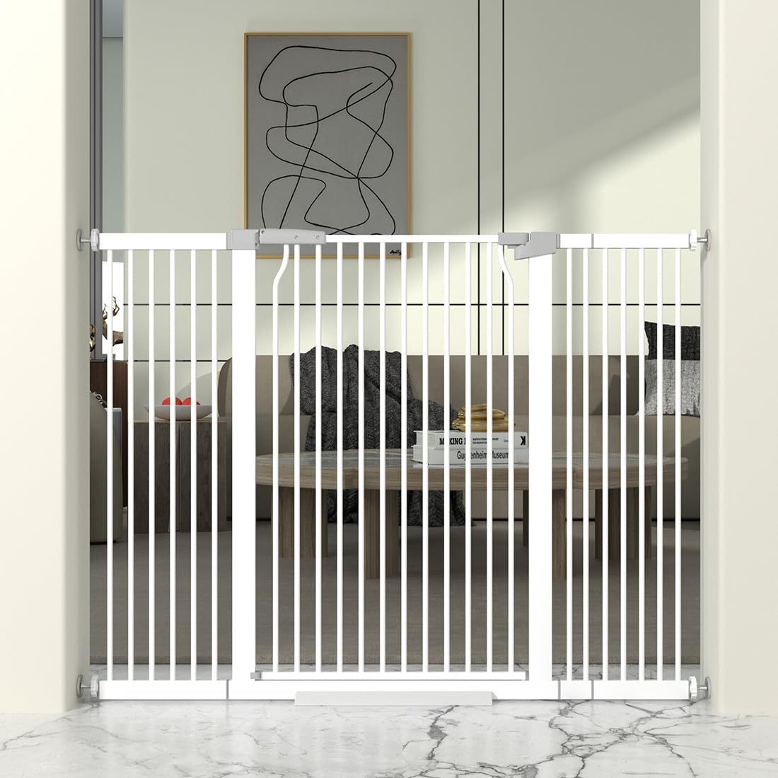 THEYFIRST 41-inch cat gate height for doorway containment