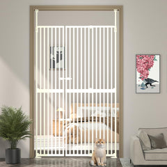 THEYFIRST 71-inch cat gate height adjustable for tall stairways