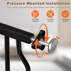 THEYFIRST durable metal construction offers sturdy support against pets and toddlers.