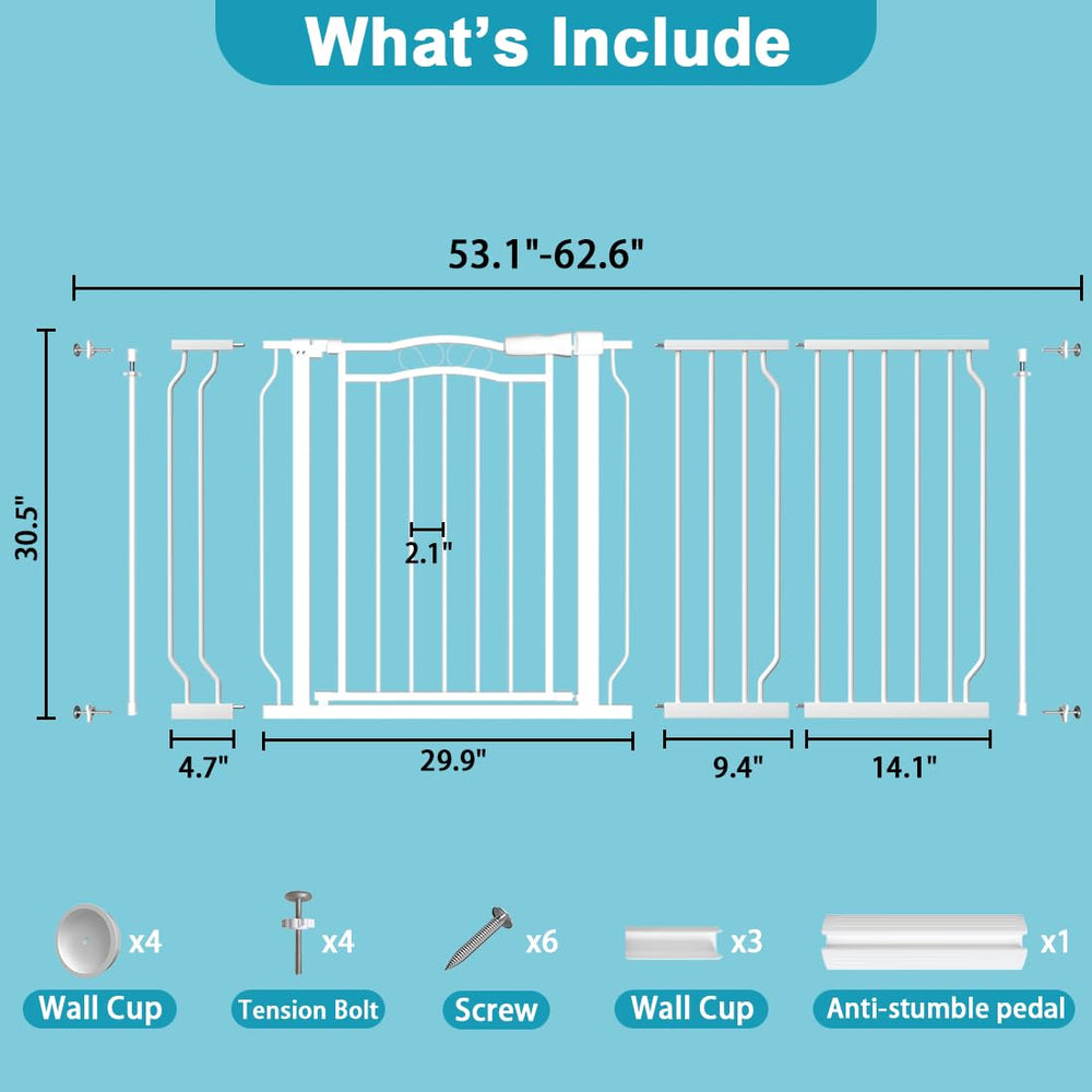 THEYFIRST baby gate walk-through doorway, easy access for adults while keeping kids contained