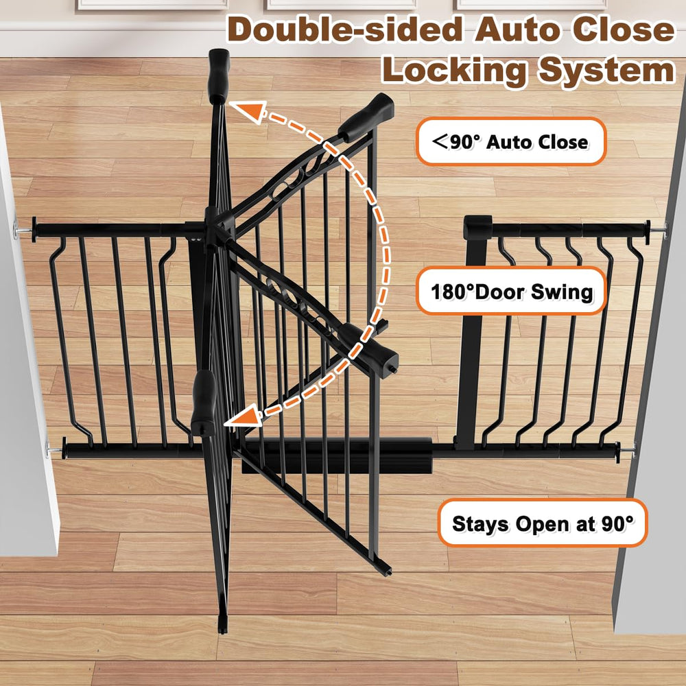 THEYFIRST wide-width adjustment adapts from 29.5 to 33.8 inches for narrow openings.