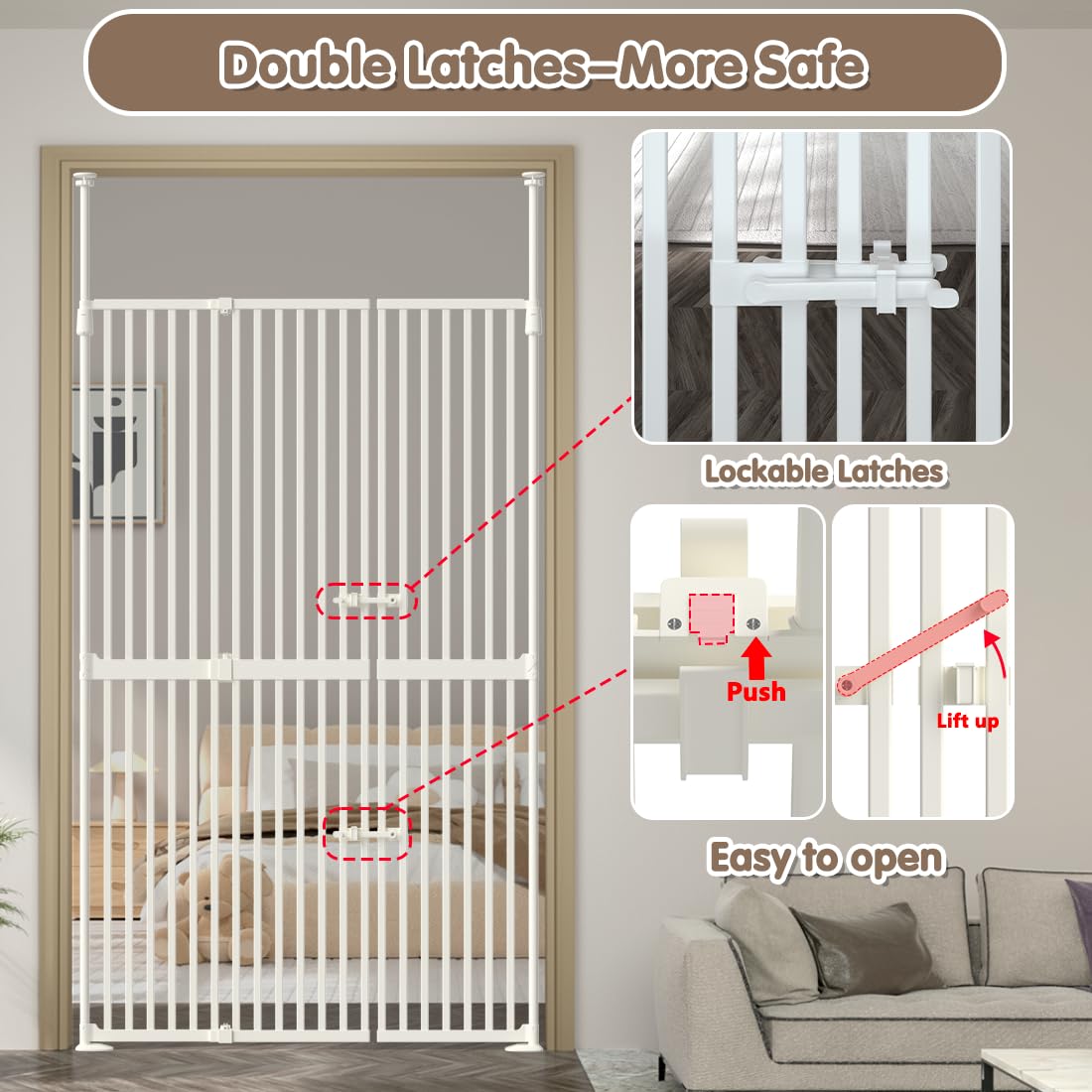 THEYFIRST barrier keeps curious pets contained without clutter