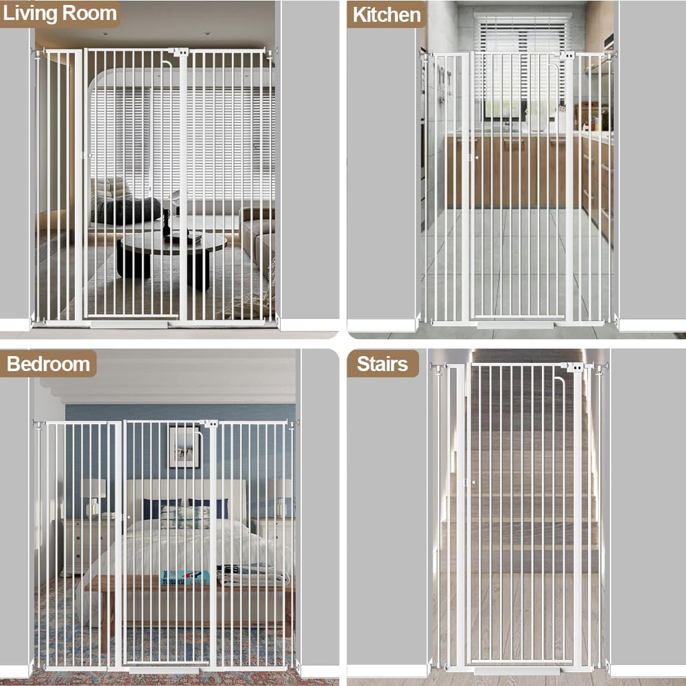 THEYFIRST white cat gate blends with décor while containing pets safely.