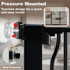THEYFIRST dog gate pressure-mounted installation requires no tools