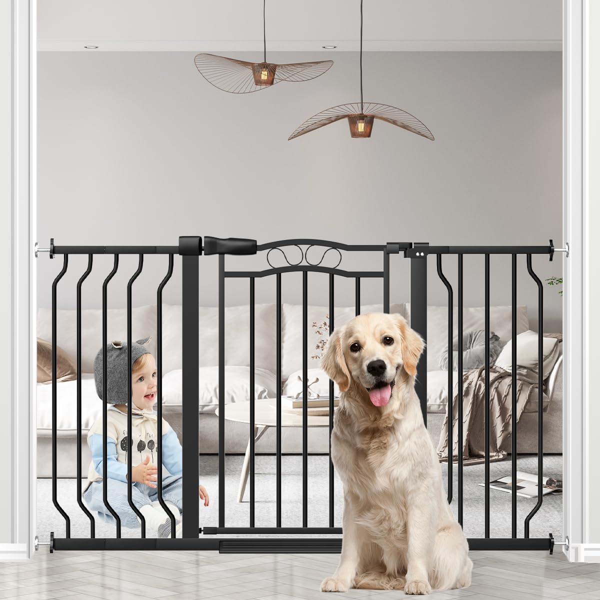 THEYFIRST expansions included extend the gate to wider doorways for flexible layouts.