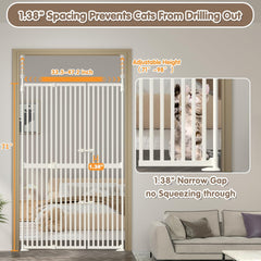 THEYFIRST extra tall cat gate auto close feature enhances hands-free safety