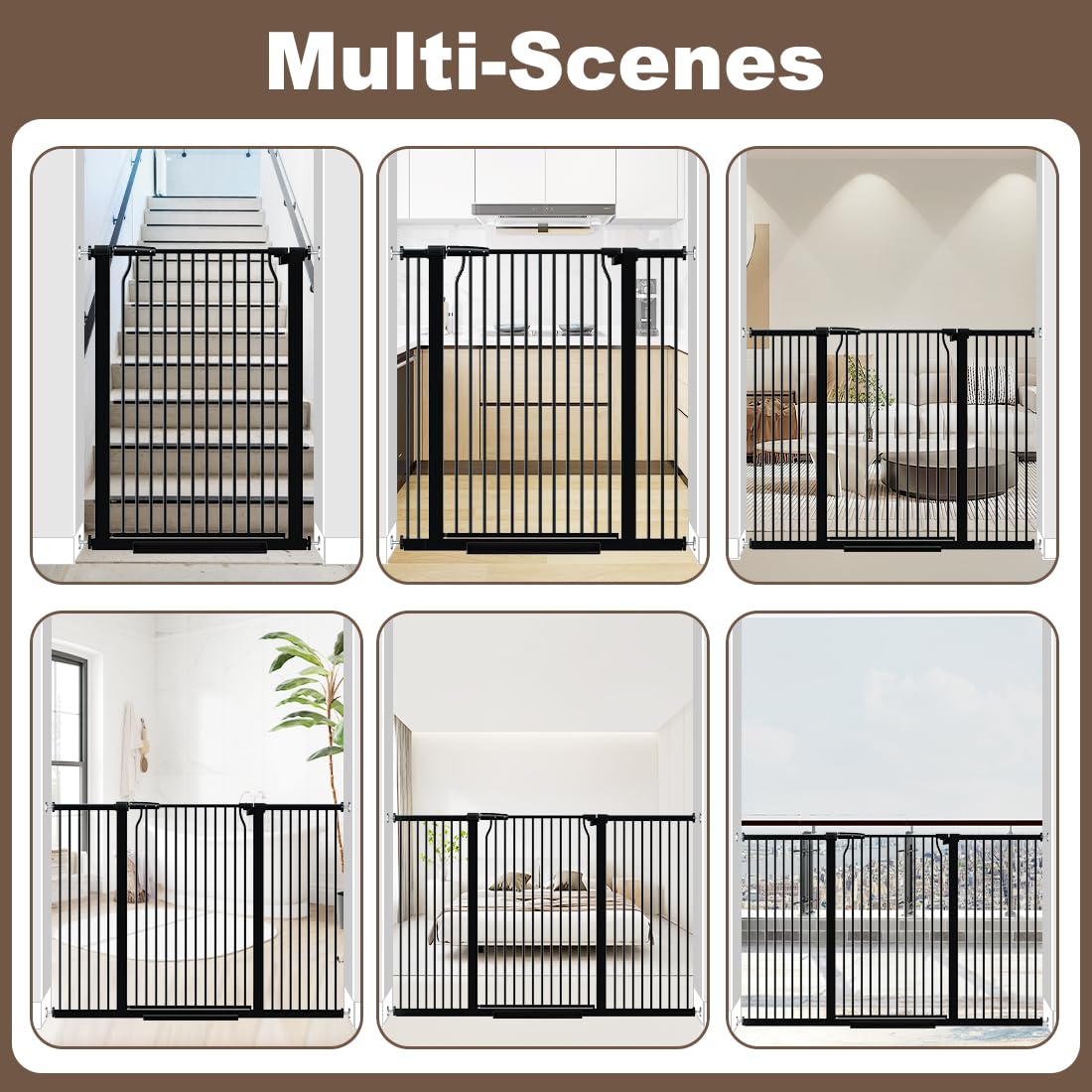 THEYFIRST large-opening gate blends with home decor while ensuring containment.