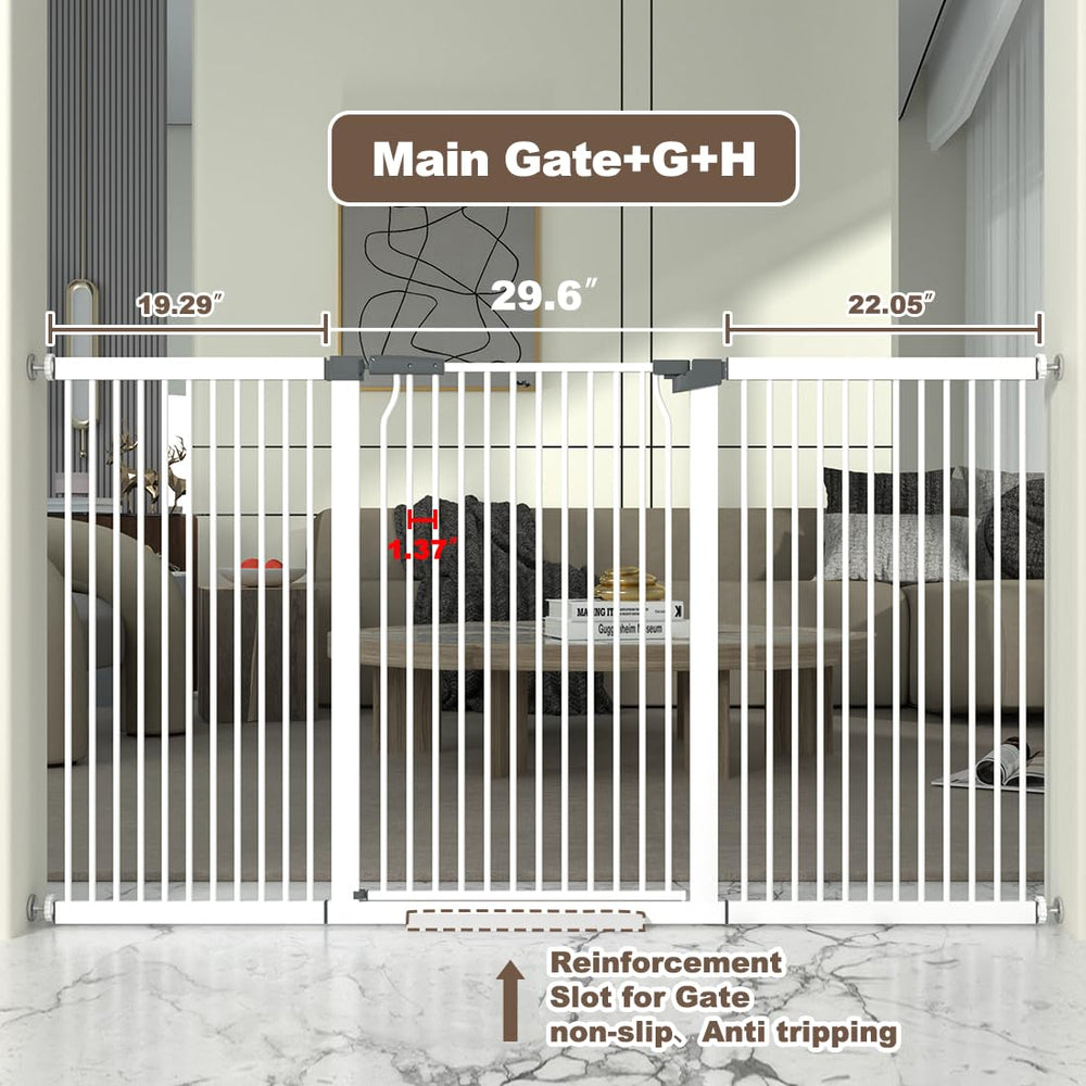 THEYFIRST open-mode gate shows forward/backward swing for easy daily use