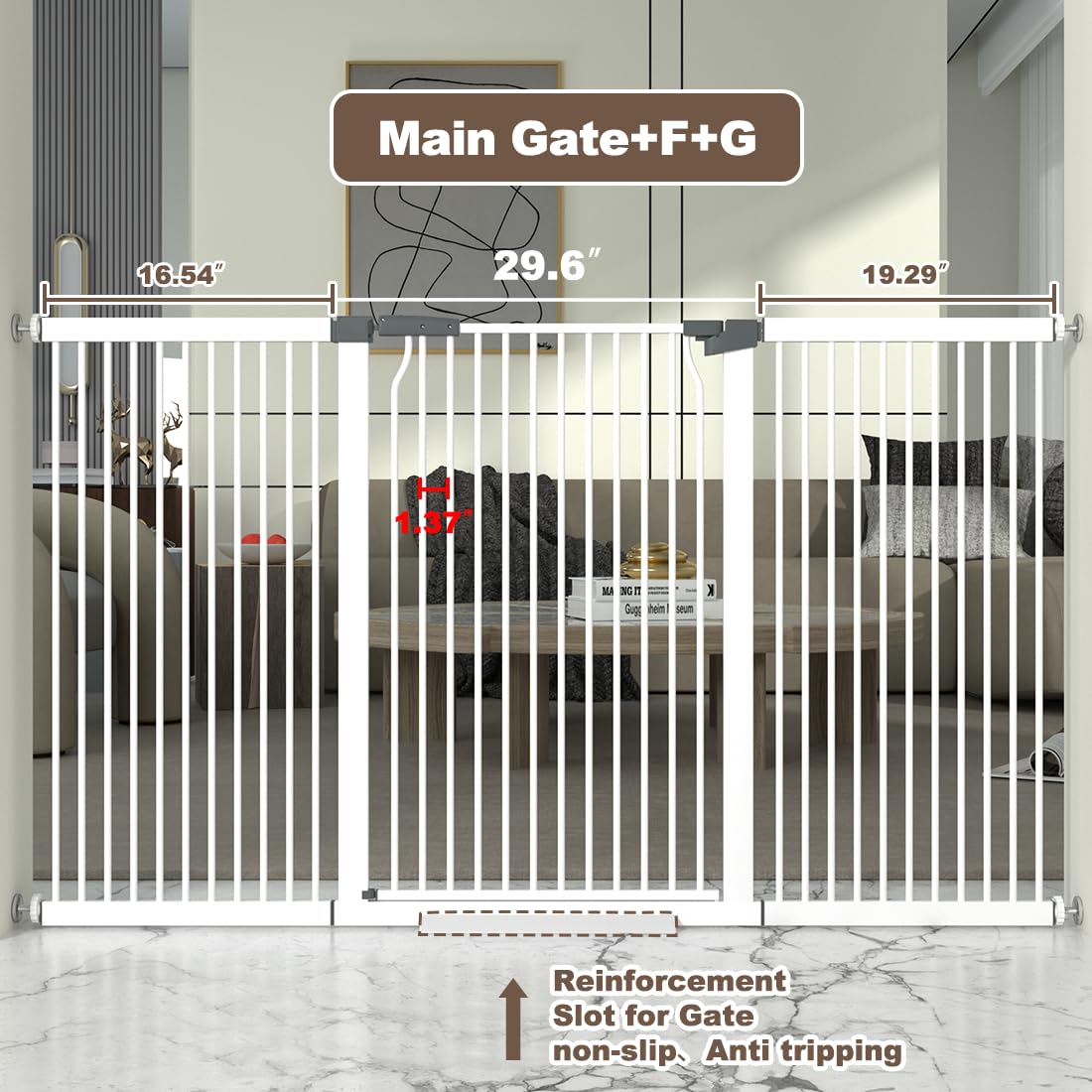 THEYFIRST pressure-mounted door gate—tool-free installation in minutes.