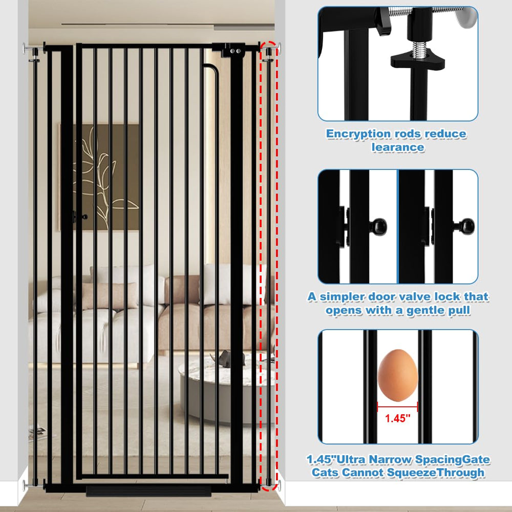 THEYFIRST pressure-mounted install demonstrates tool-free, renter-friendly setup for quick pet barriers.