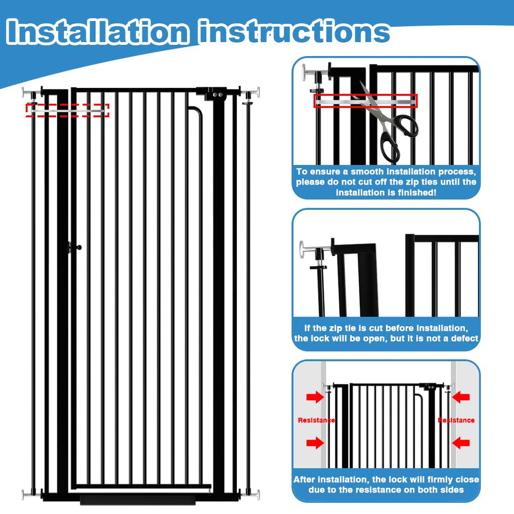 THEYFIRST thick-wall-construction highlights durable, long-lasting gate security against busy homes.