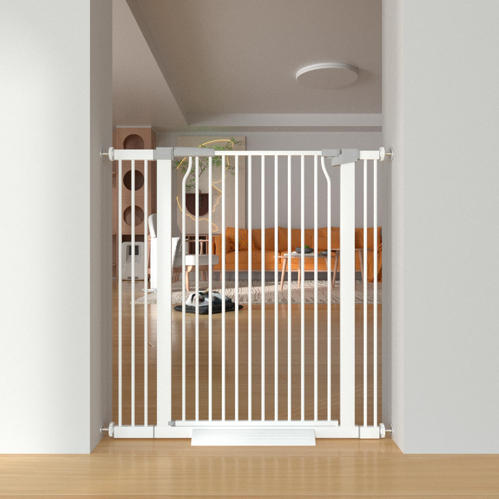 THEYFIRST quick-install setup with no drilling required protects walls.