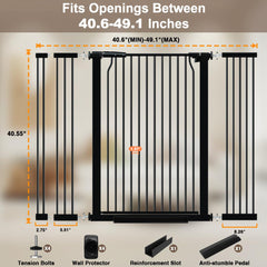 THEYFIRST walk-through door gate provides easy access while keeping the barrier in place.