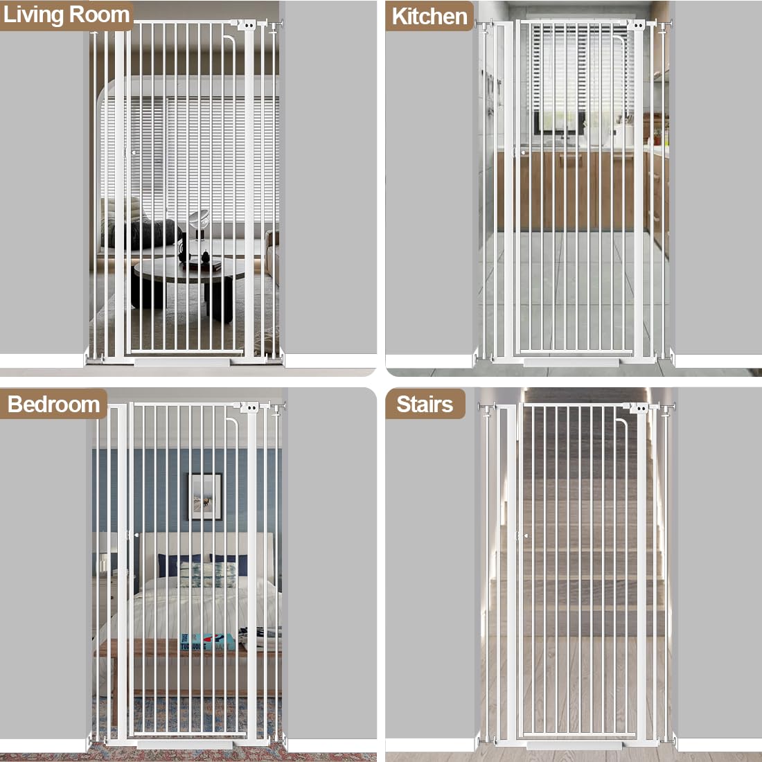 THEYFIRST white finish blends with décor while maintaining visibility.
