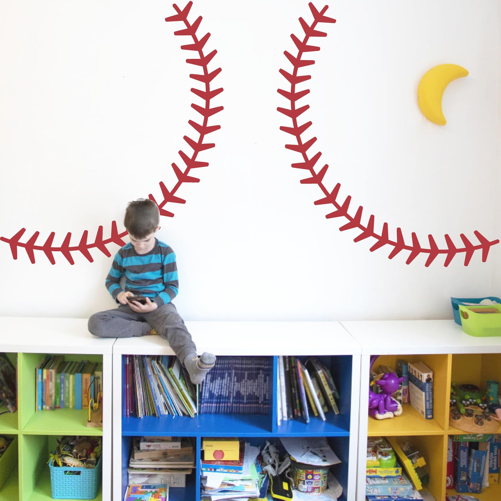 Theyge giant stitches decals on windows and doors versatile decorating options.
