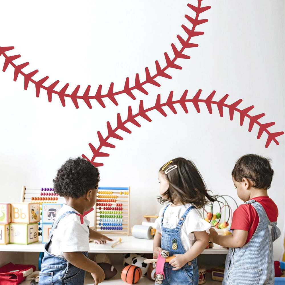 Theyge baseball wall decals classrooms and gyms durable and easy to clean.