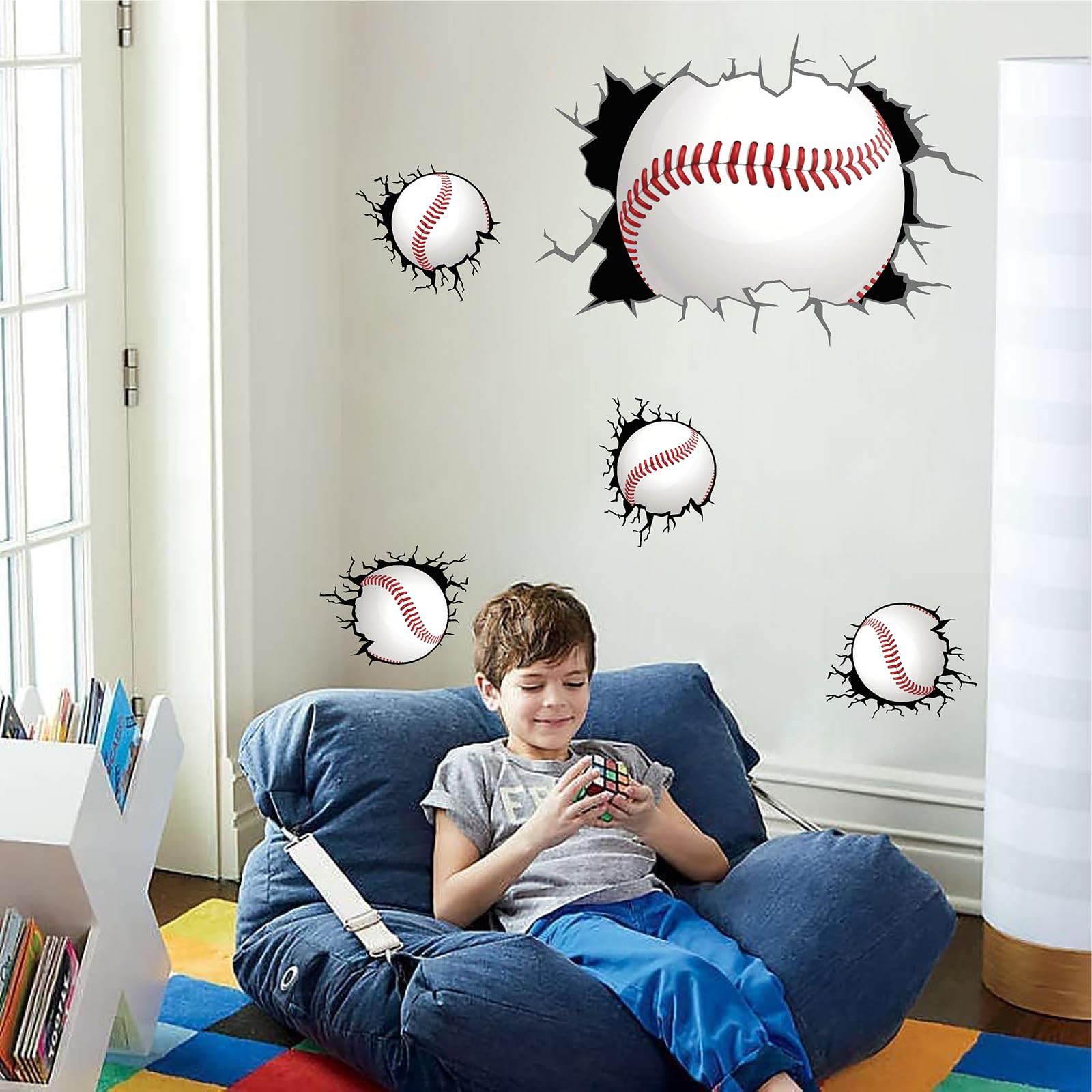 THEYGE waterproof PVC wall sticker suited for smooth walls, doors, and windows.