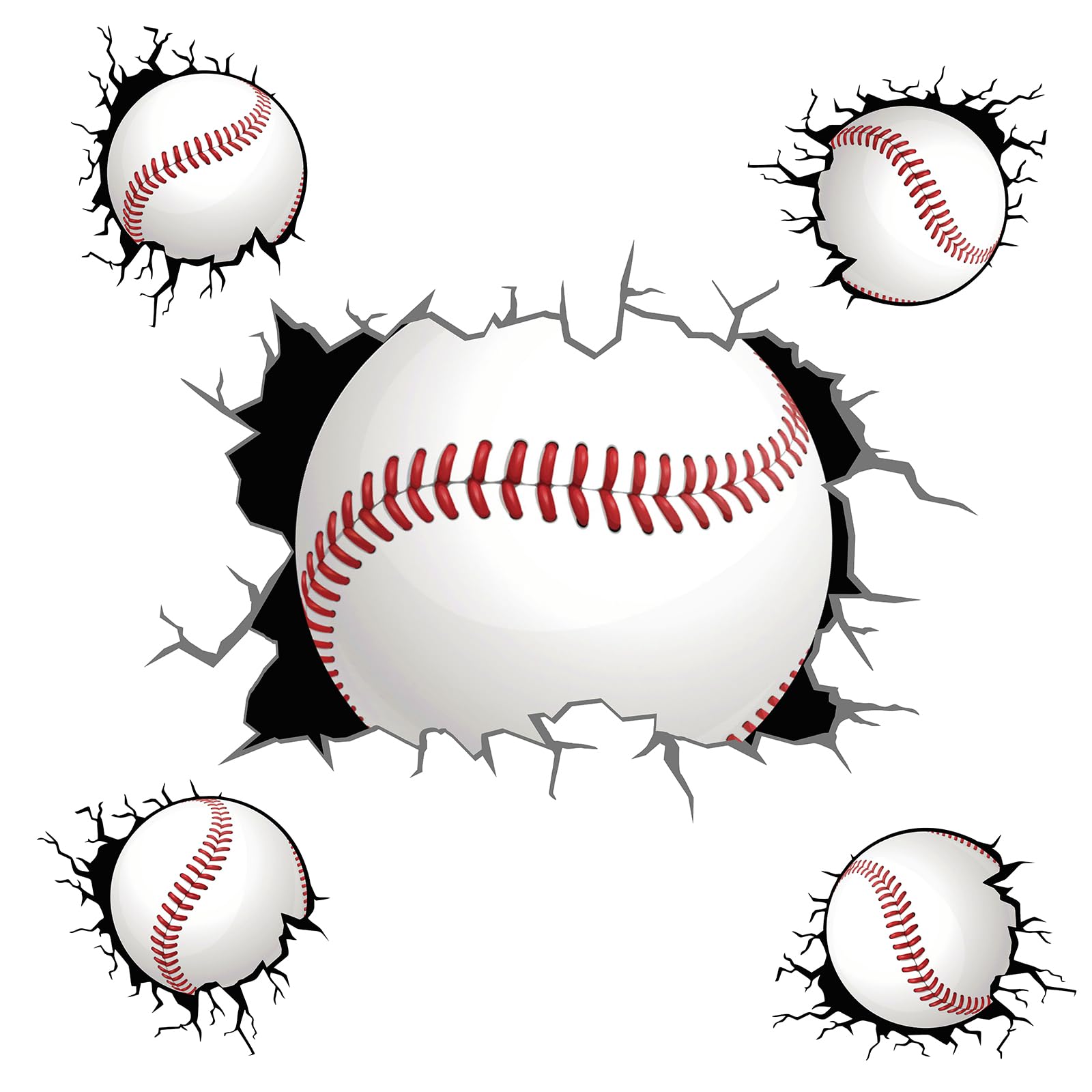 THEYGE classroom-ready baseball decals brighten learning spaces with playful design.