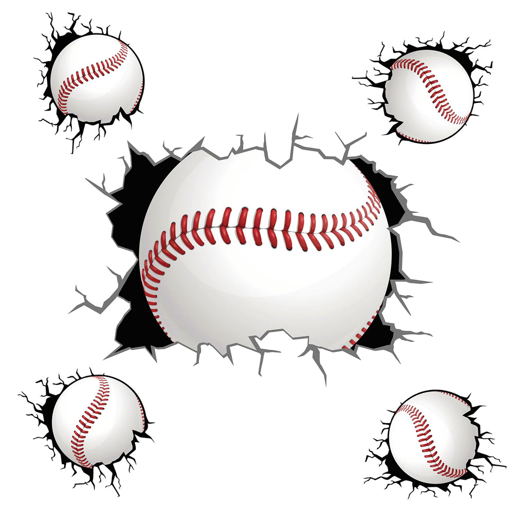 THEYGE classroom-ready baseball decals brighten learning spaces with playful design.