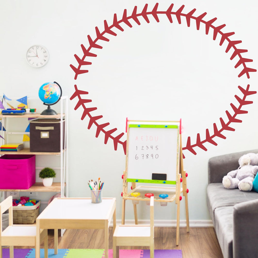 Theyge baseball wall stickers easily removable no wall damage during redecorating.