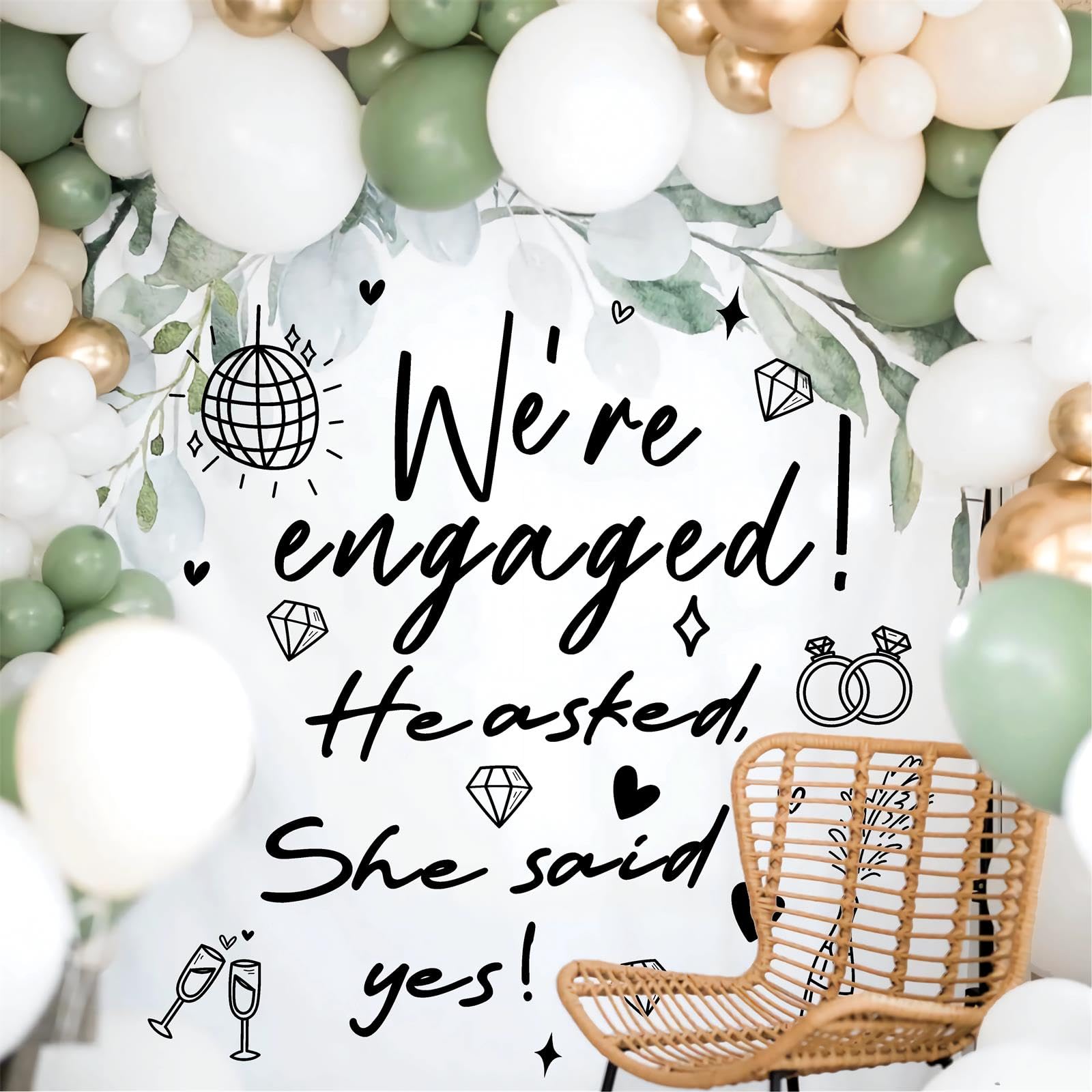 THEYGE car-window-decal adds wedding flair to arrivals and photos.