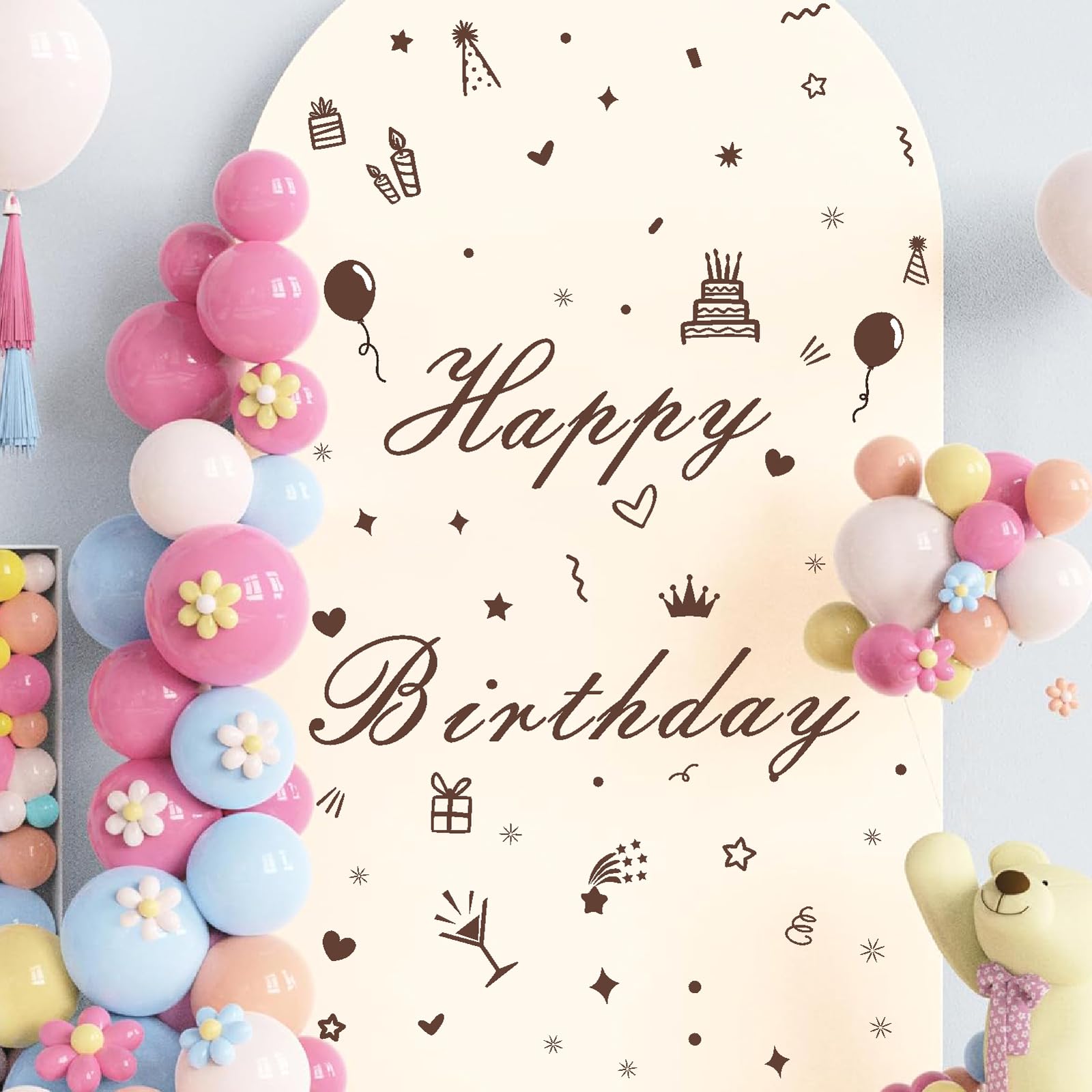 THEYGE first birthday party decals work for baby showers and home celebrations
