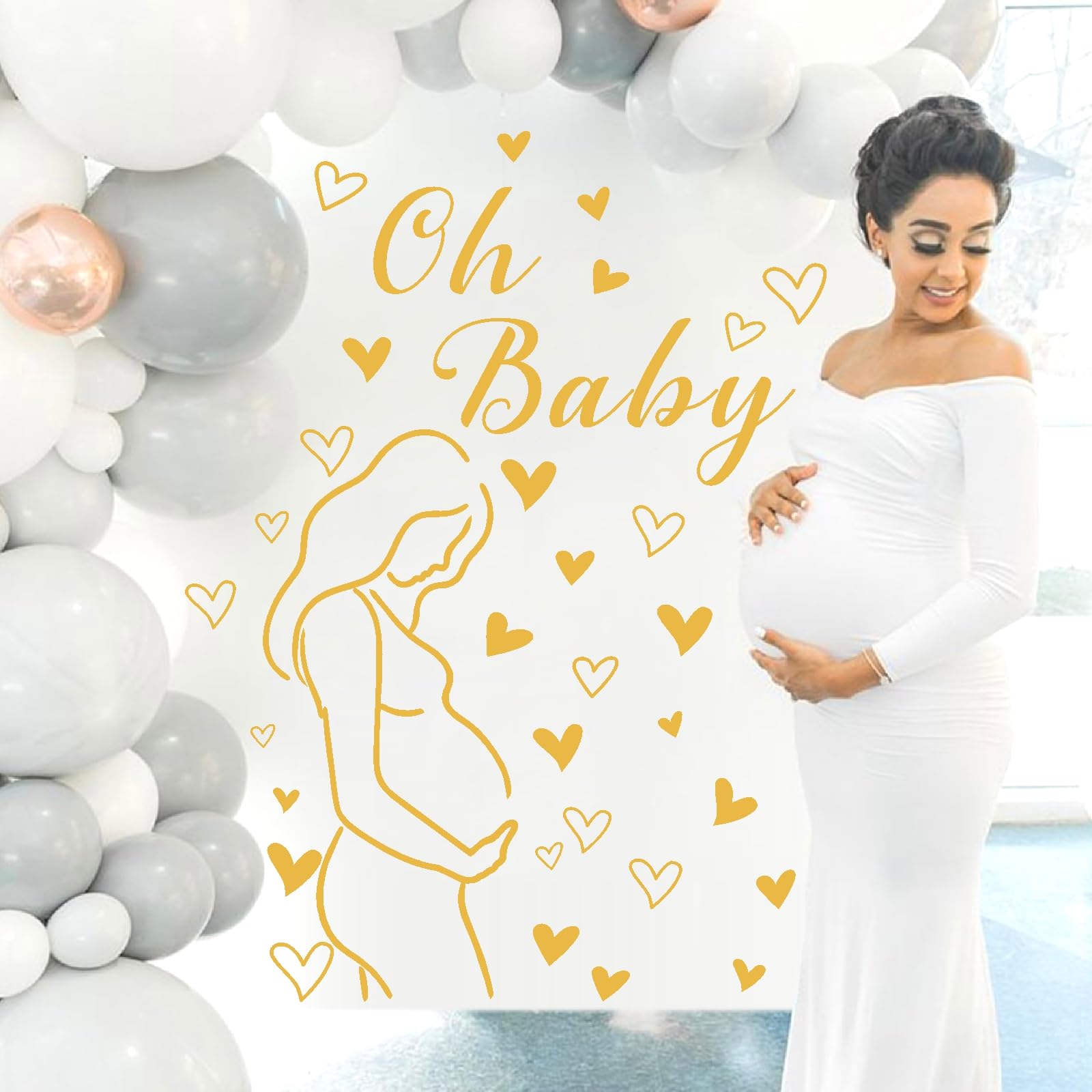 THEYGE-window-decal on glass adds festive pregnancy art for room dressing.