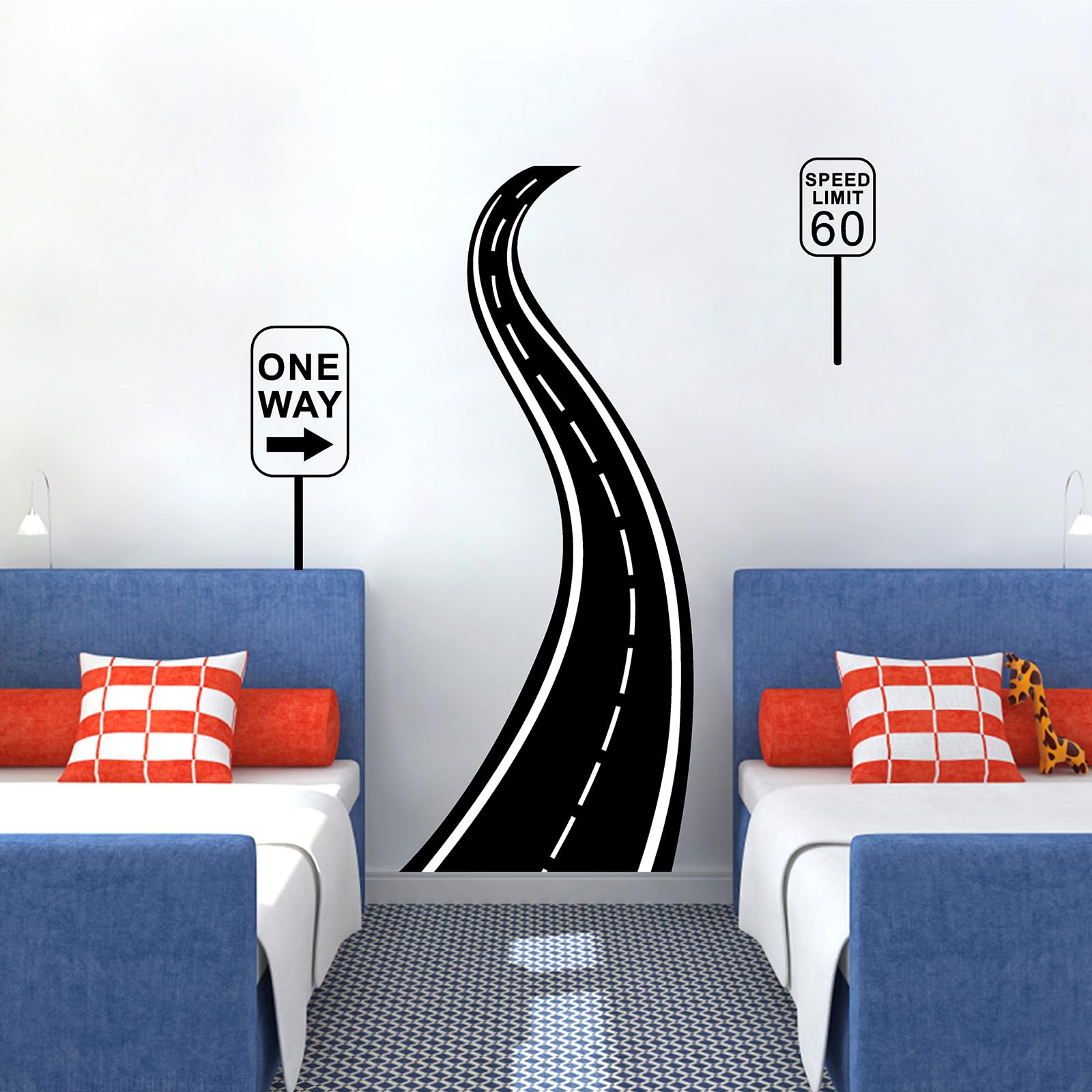 THEYGE road-street-wall-decals-close-up-black-ink provides a high-contrast accent for modern spaces.