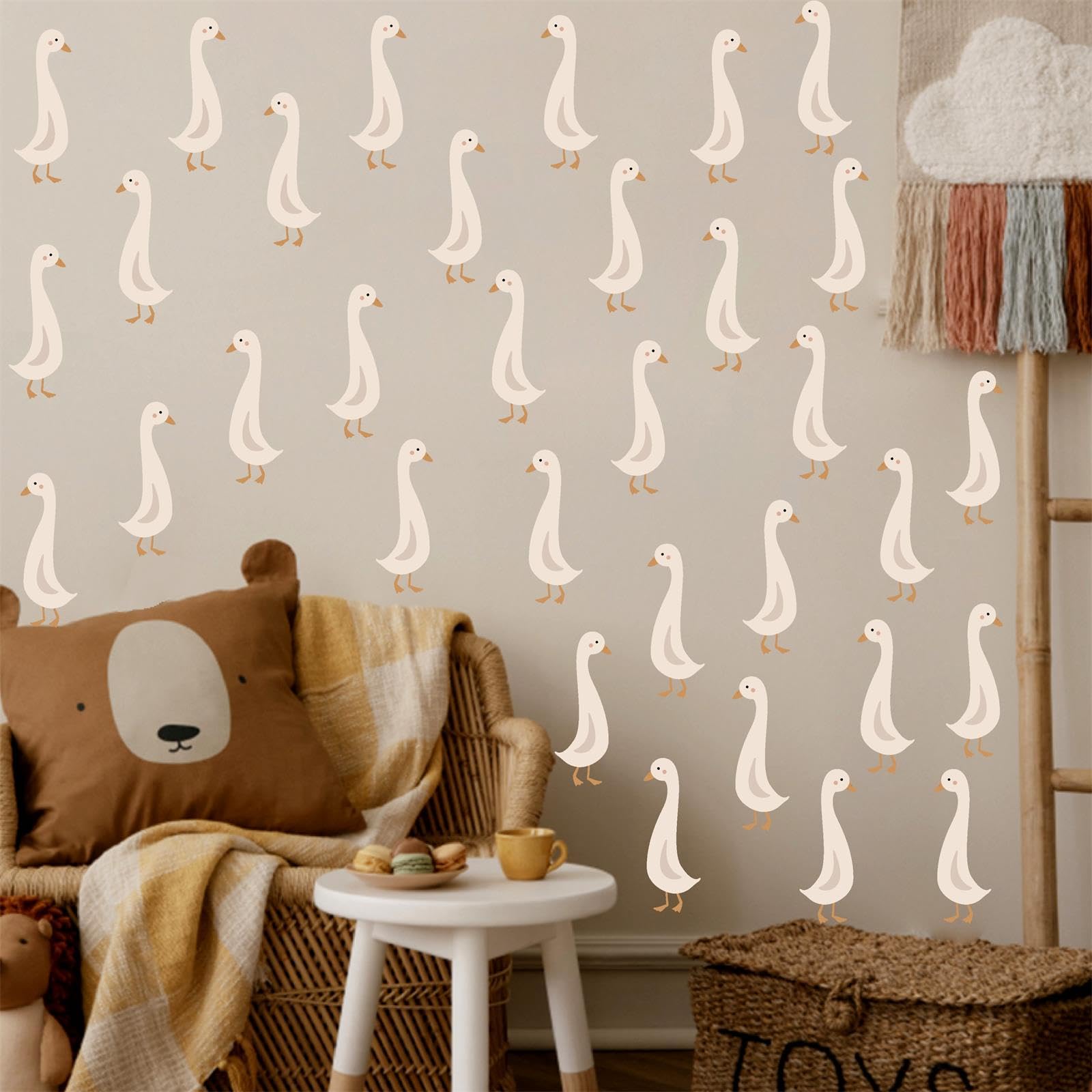 THEYGE small-duck-wall-stickers-baby-room bring cute charm to crib areas.