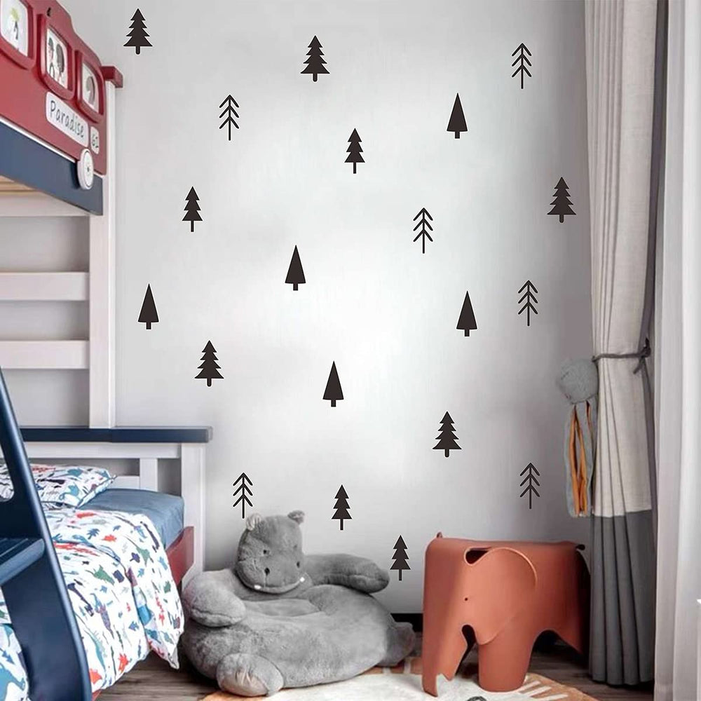 THEYGE small pine tree wall decal peel and stick enables quick, mess-free room updates.