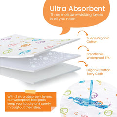 THINK GOOD TOTS breathable twin pad supports comfortable sleep.