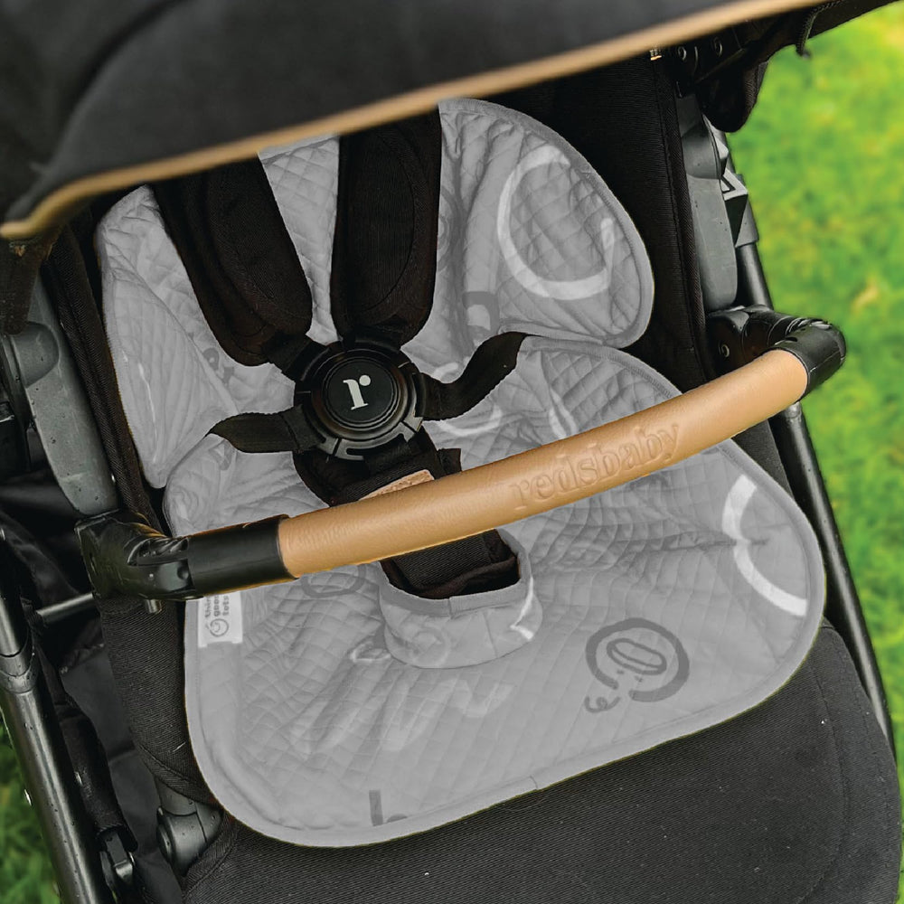 Think Good Tots Grey Piddle Pad 2-Pack high-chair-use protects furniture and gear.