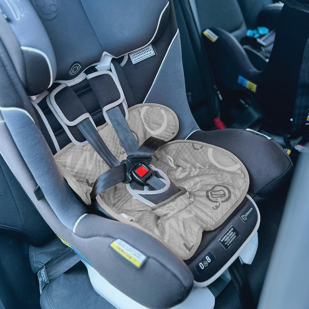 Think Good Tots Grey Piddle Pad 2-Pack universal-fit suitable for car seats and strollers.