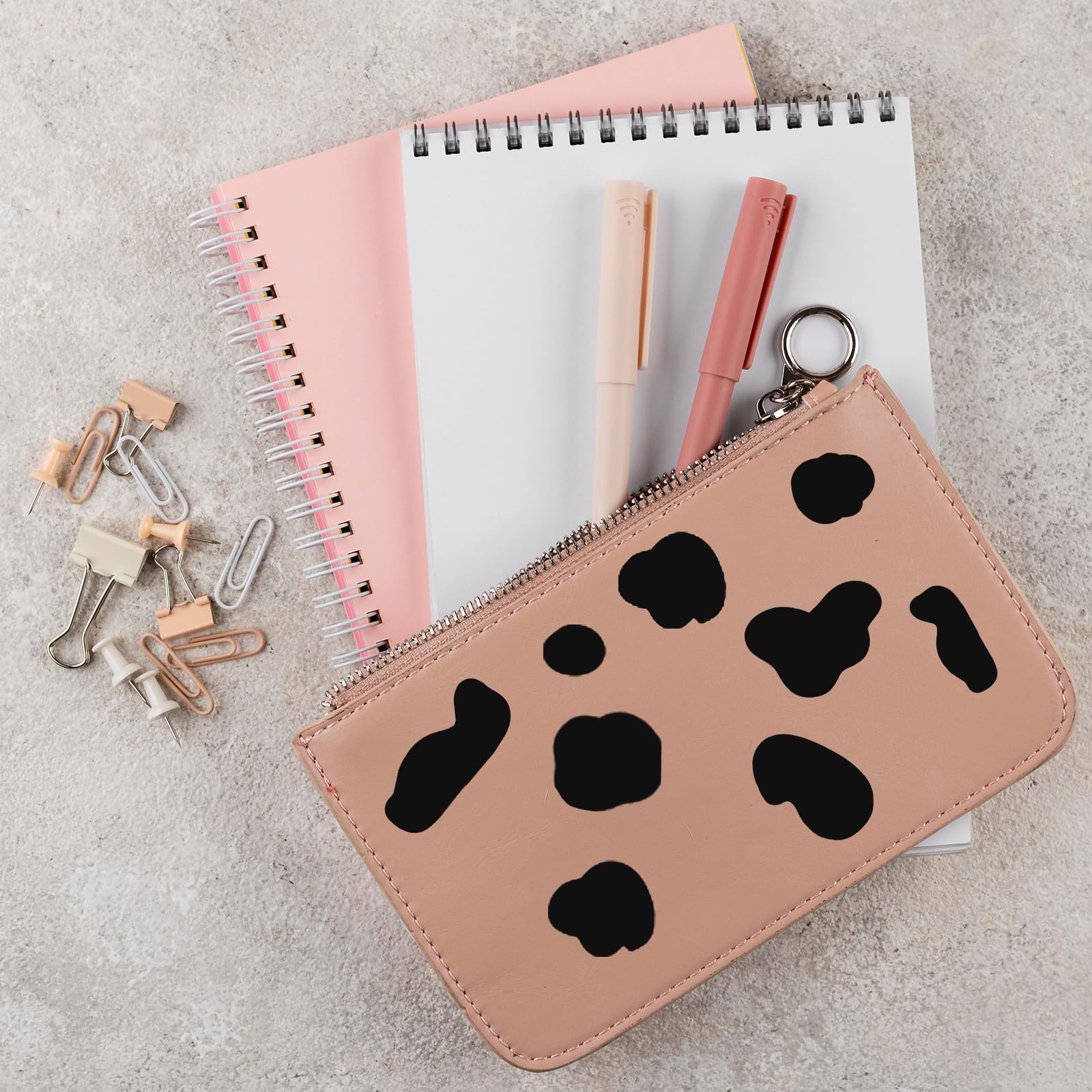 Thinp cow print stickers packaging reveals 340 pieces across 10 sheets for ample decorating.
