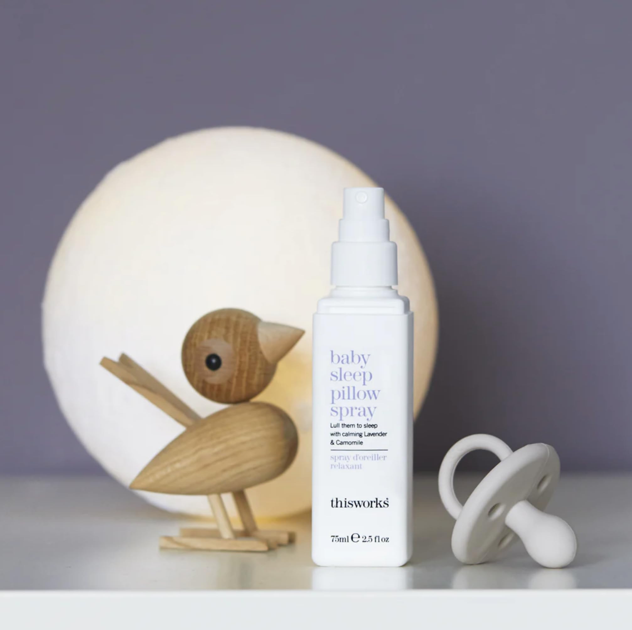 THISWORKS Baby Sleep calming ingredients vetivert and camomile provide gentle comfort