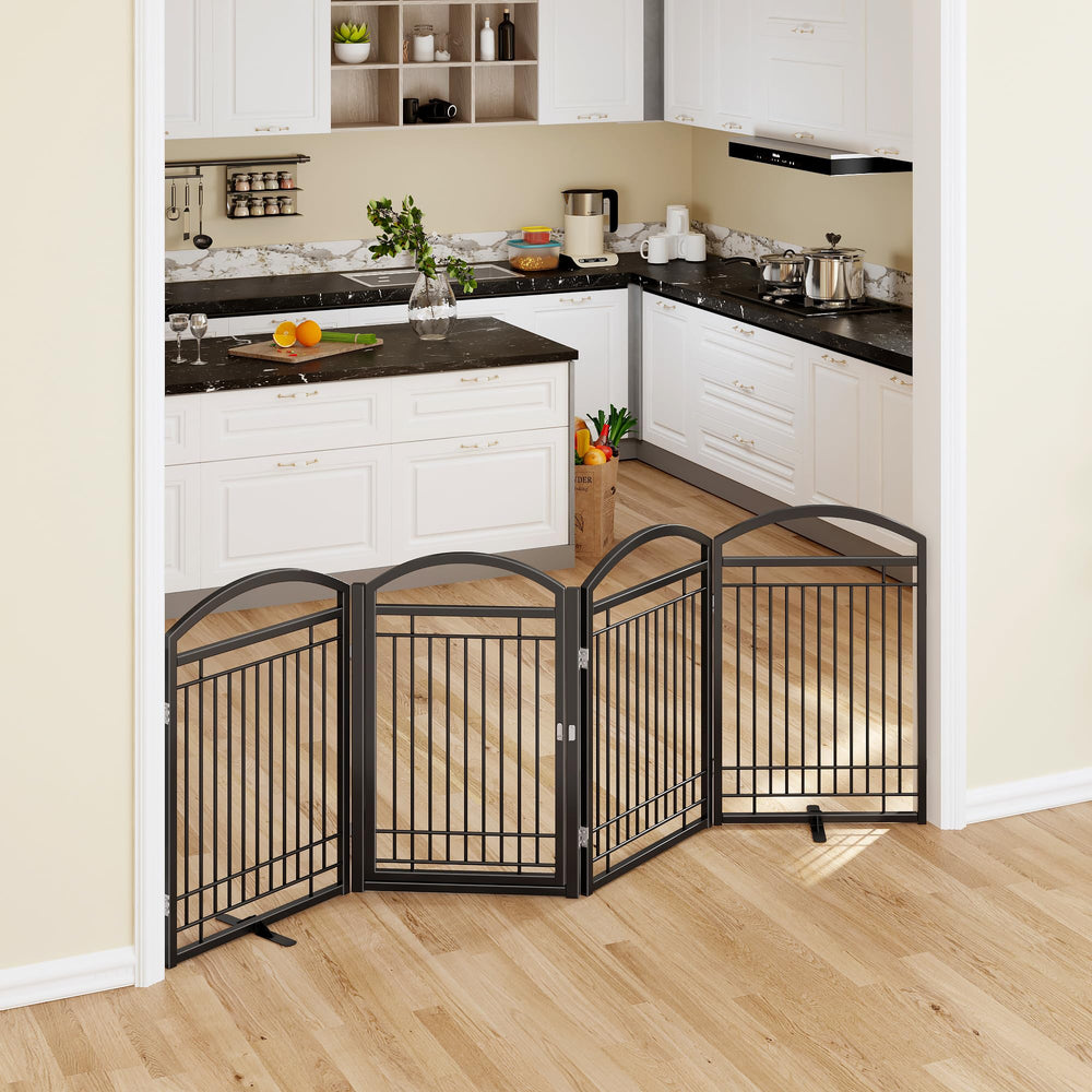 THKKY easy-clean pet gate keeps living spaces tidy and safe.