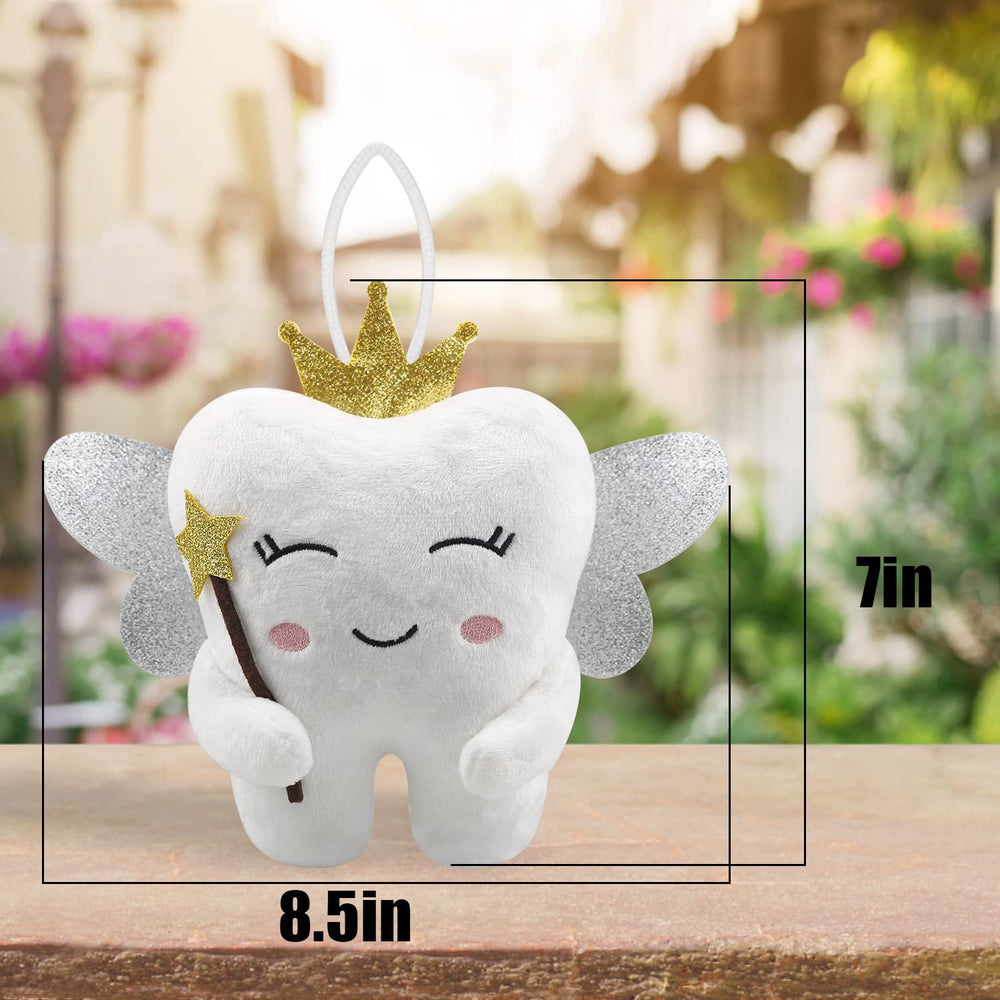 Thootyriaf Tooth Fairy Pillow size 8.5 by 7 inches is cuddly