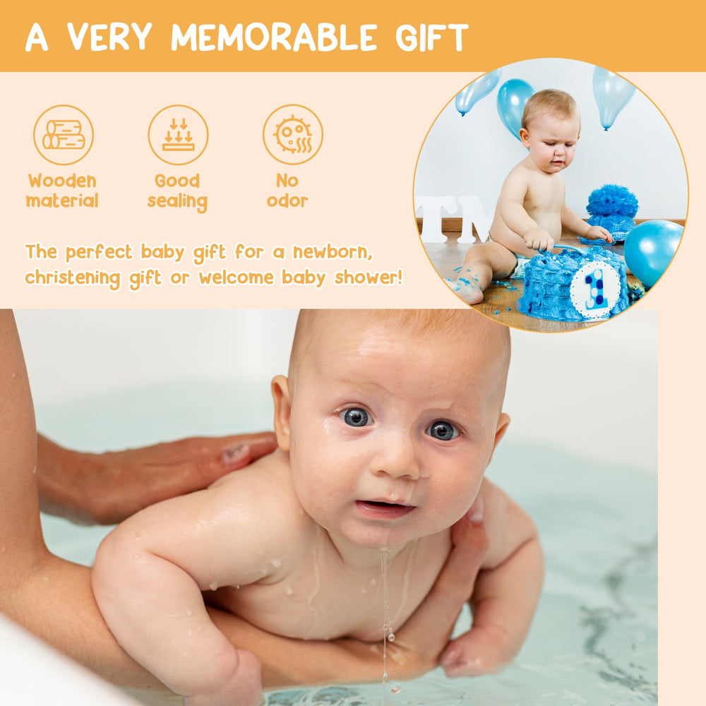 Thootyriaf Umbilical Cord Memorial Box rust-proof wood ensures long-lasting memorial