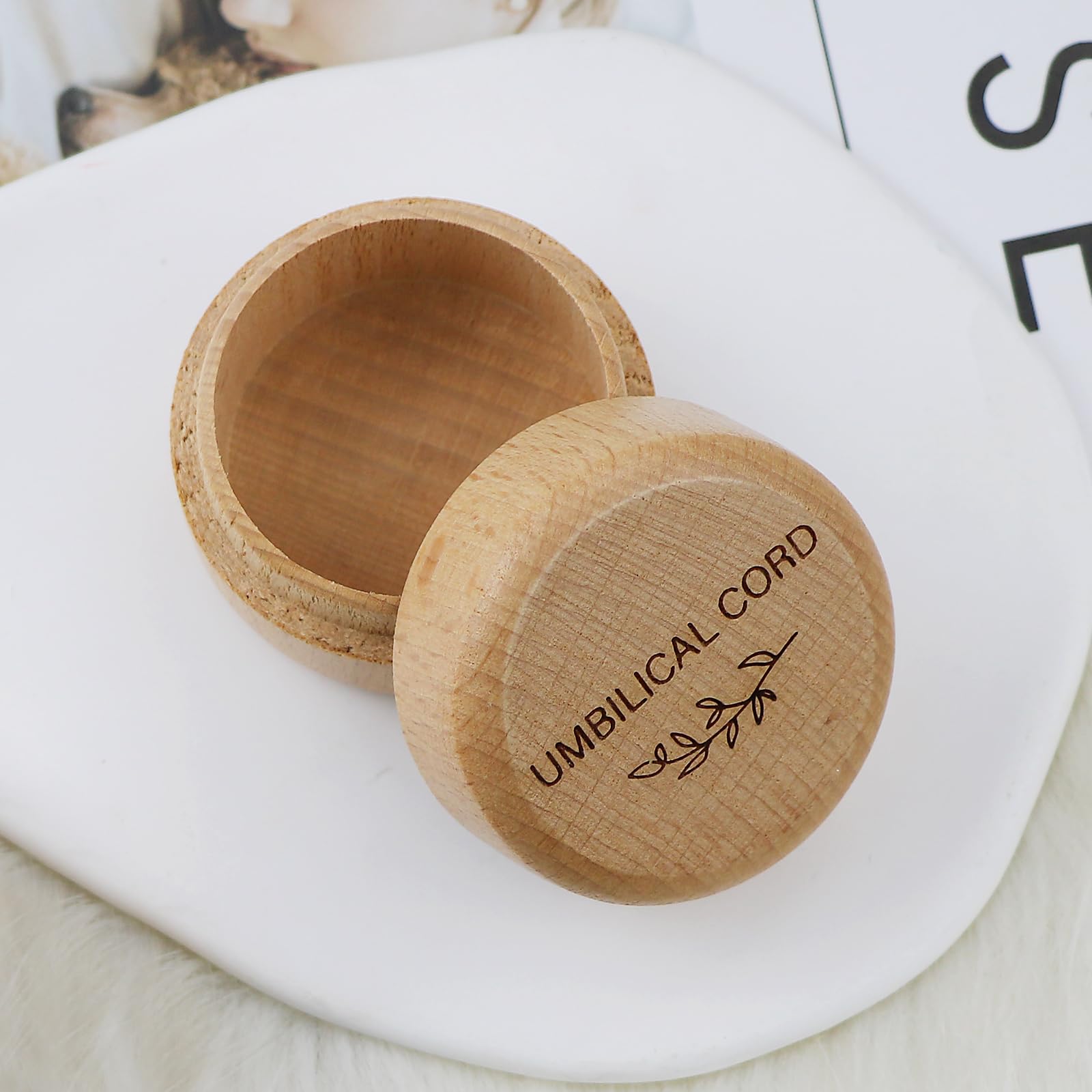 Thootyriaf Umbilical Cord Memorial Box stackable design helps organize keepsakes