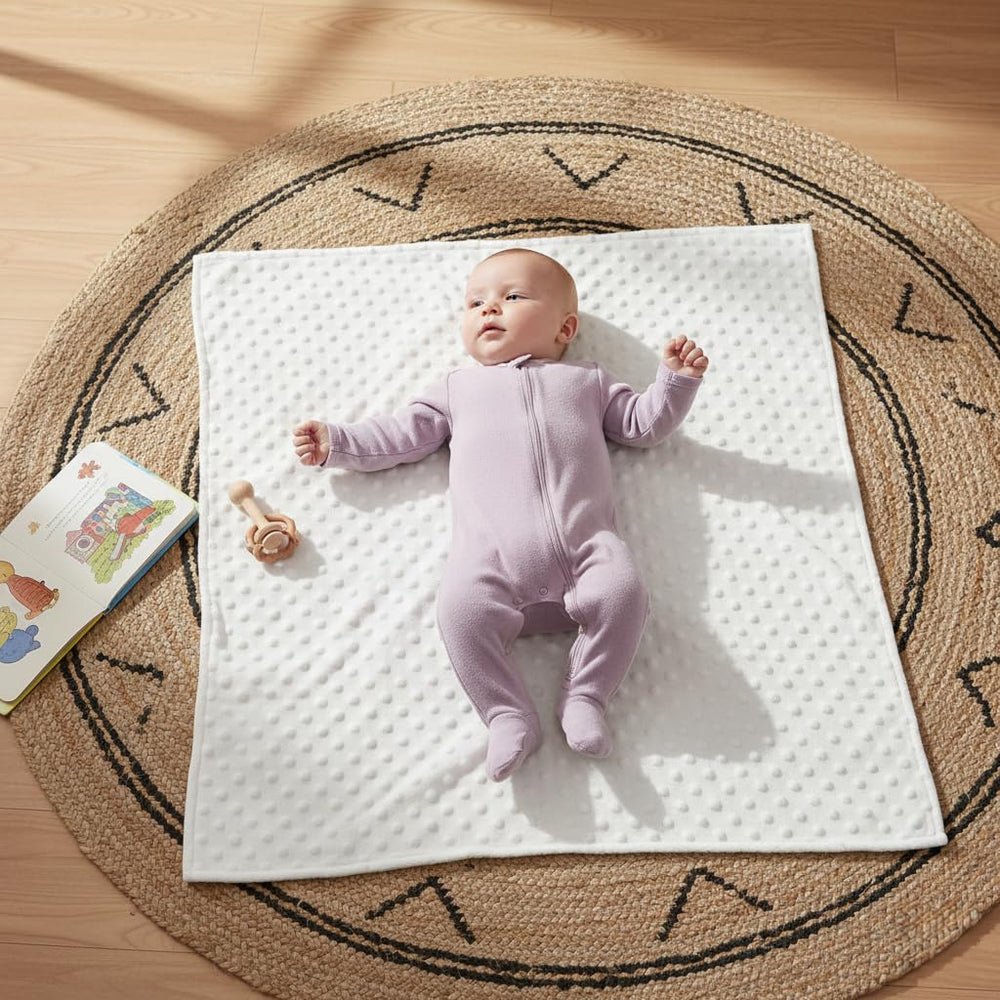 Threadart Minky Baby Blanket shows quality stitching and neat edges for everyday use.