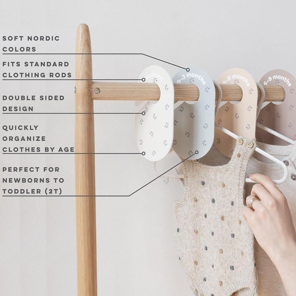 Three Sprouts blueberry closet rod compatibility supports flexible storage in small spaces.