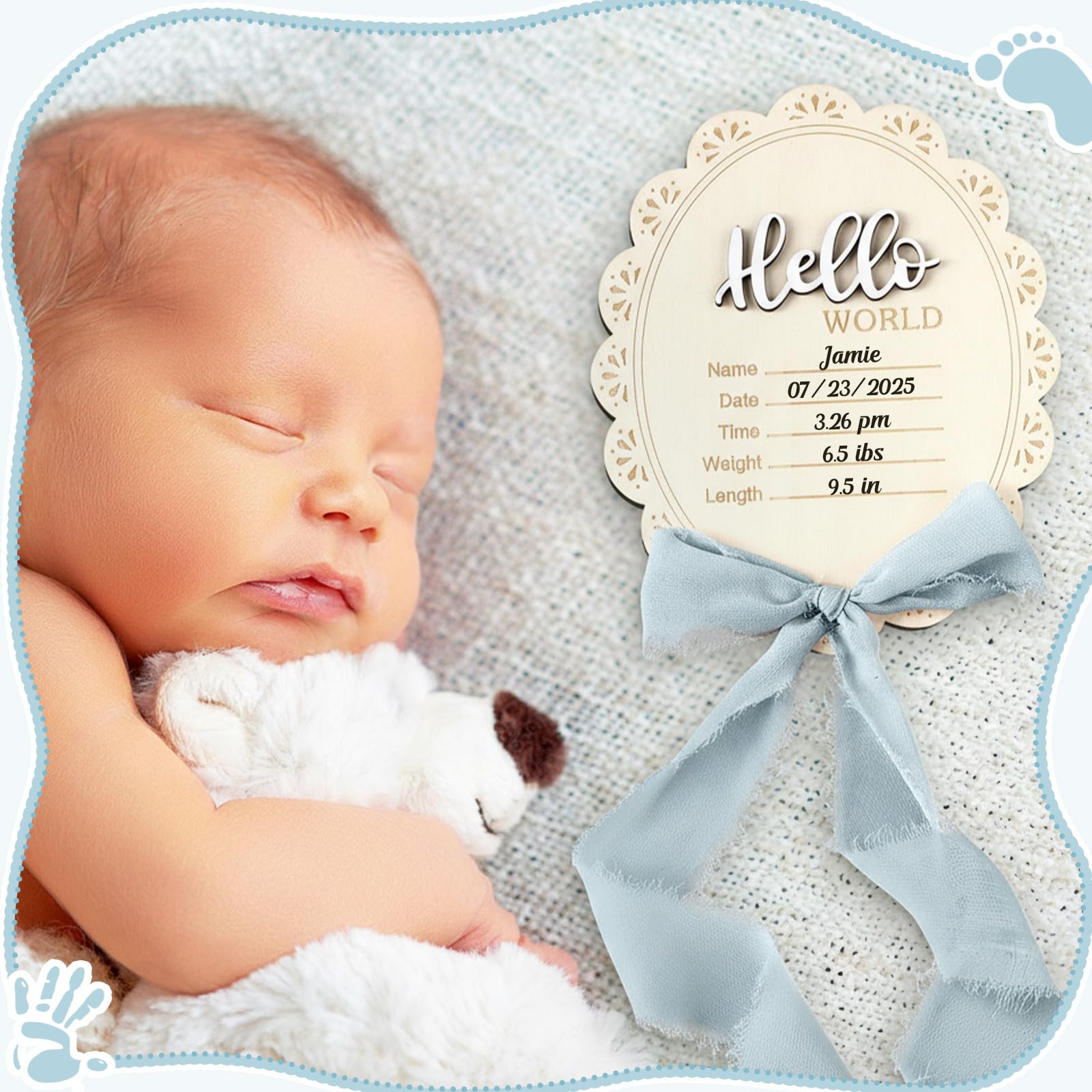 Threehoney baby announcement sign marker pen smooth labeling and use