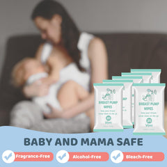 Threlaco breast pump wipes resealable pouch travel-ready design keeps moisture